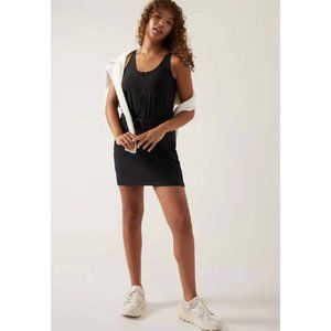 Athleta 6 black Expedition Dress biker short skort athletic outdoor camp nursing